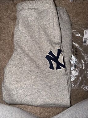Ralph Lauren Polo  Grey Sweatpants with Navy New York Logo